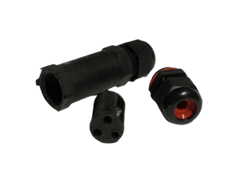 Kabel-Reparatur-Kit Kabelkupplung / 3-polig Kabelsteckverbinder für 230V 0.5-4 mm2 mit Stecker M2O*1.5