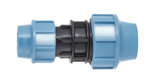 Reduzierung / Erweiterung PE-Rohre 16 - 110 mm Unidelta (Klemmfitting bis 16 bar)