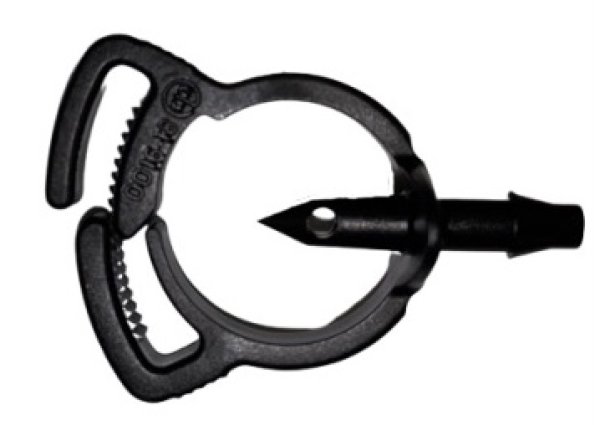 Anschlusschelle RohrClip 16mm Schelle x 4,5mm Tülle (Microbewässerung / Jet Spike)