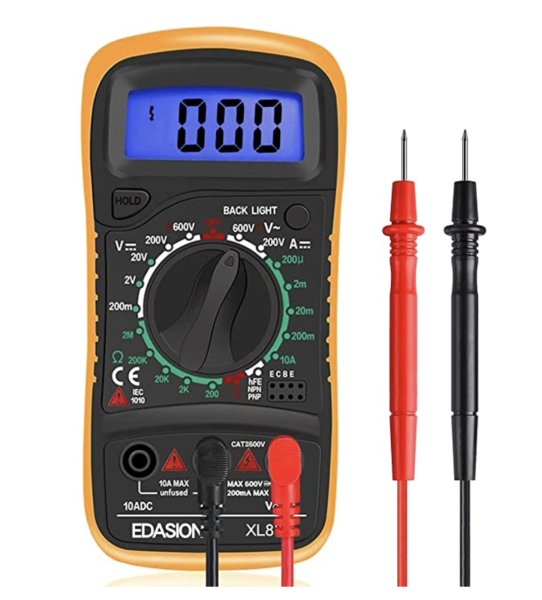 Multimeter zur Bestimmung von Widerständen & Kabelbrüchen - Mähroboter