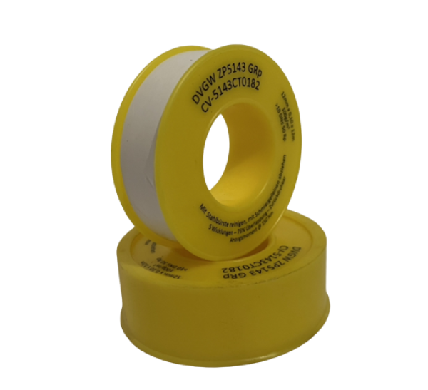Teflon PREMIUM / Teflonband 12m x 12mm x 0,1mm (DVGW)